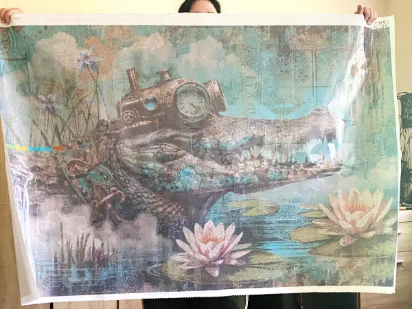 Diamond Painting Witches Mark-Crocodile - eckige Steine 140x90 cm