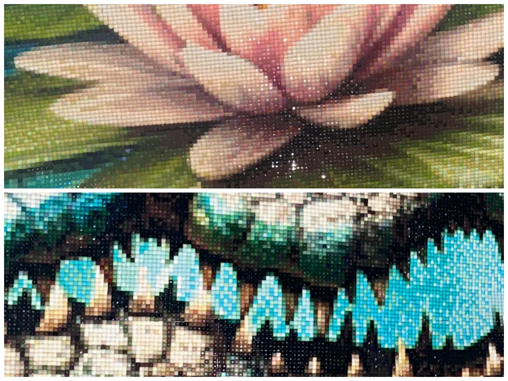 Farbreiche Details bei Diamond Painting